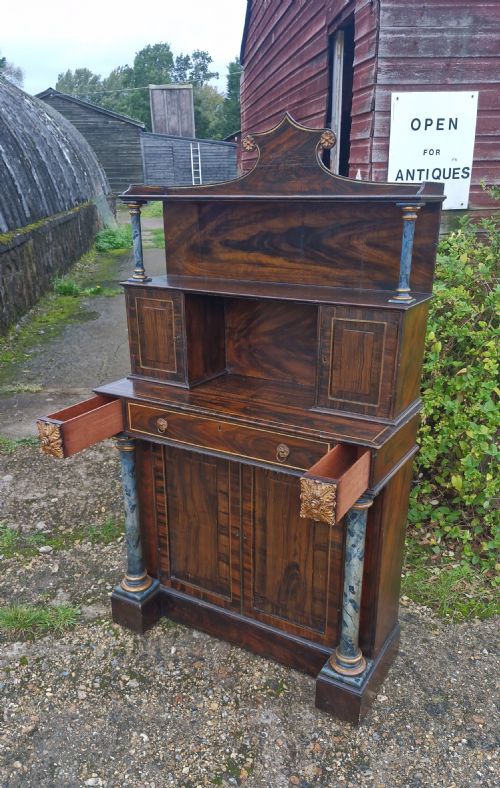 WONDERFUL PAINTED AND SIMULATED ROSEWOOD SIDE CABINET - ADDITIONAL PHOTO 1