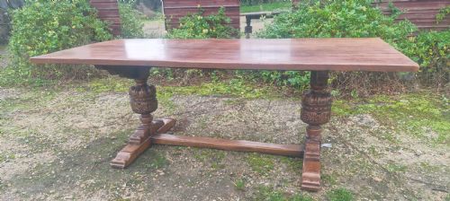 Oak Refectory Dining Table.