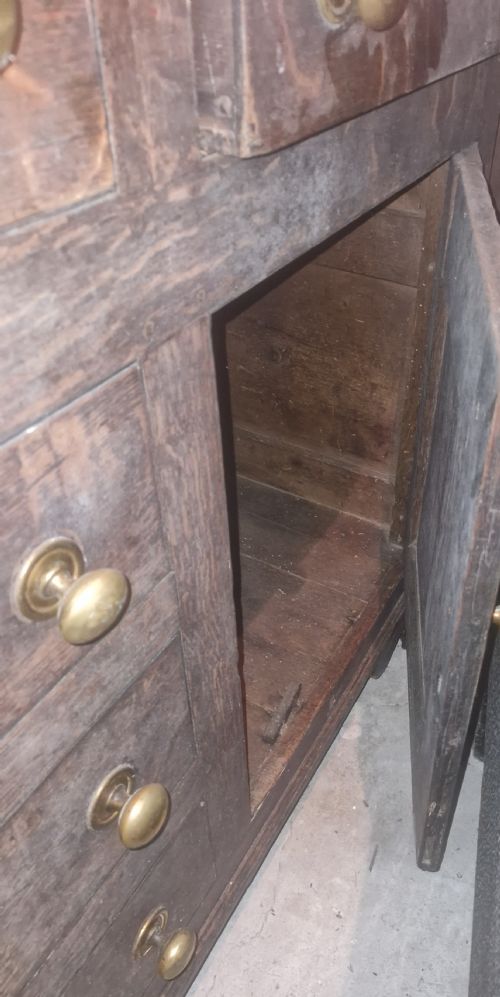 EARLY 19TH CENTURY OAK 2 PART WELSH DRESSER - ADDITIONAL PHOTO 14