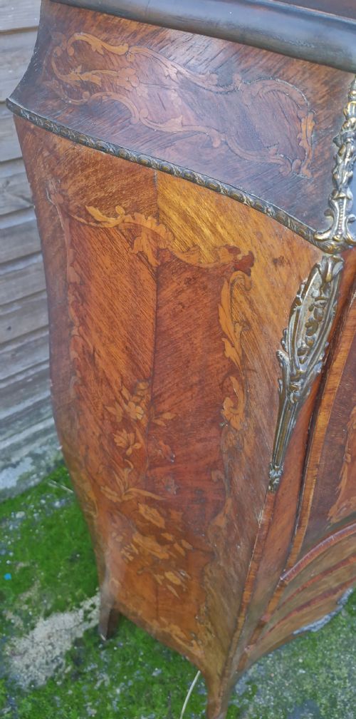 LATE 19TH CENTURY INLAID ROSEWOOD SECRETAIRE ABATTANT - ADDITIONAL PHOTO 2