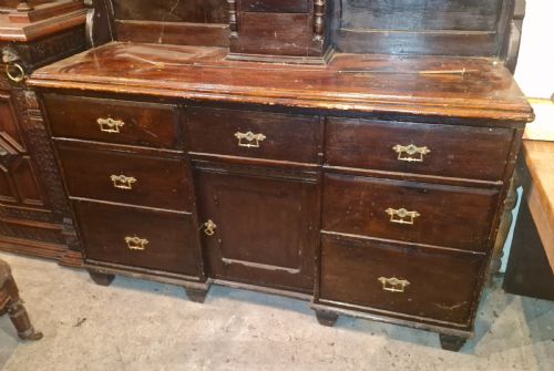 19TH CENTURY CLOCK DRESSER - ADDITIONAL PHOTO 9