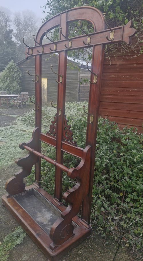 Impressive Mid 19th Century Mahogany Hall Stand.