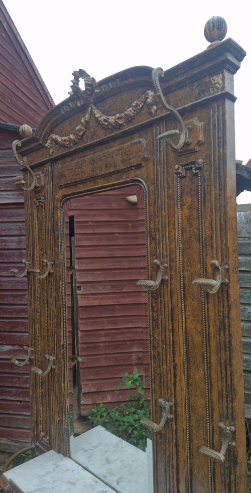 LATE 19TH CENTURY NARROW HALL STAND - ADDITIONAL PHOTO 1