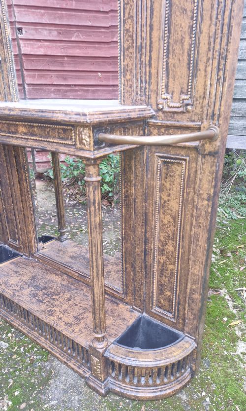 LATE 19TH CENTURY NARROW HALL STAND - ADDITIONAL PHOTO 3