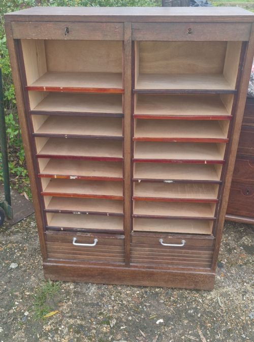 DOUBLE TAMBOUR FRONT OFFICE FILING CABINET - ADDITIONAL PHOTO 2