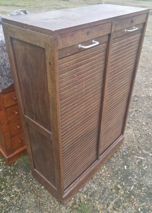 DOUBLE TAMBOUR FRONT OFFICE FILING CABINET - ADDITIONAL PHOTO 3