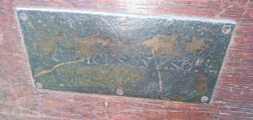 GOOD SIZED MID 19TH CENTURY OAK SILVER CHEST - ADDITIONAL PHOTO 5