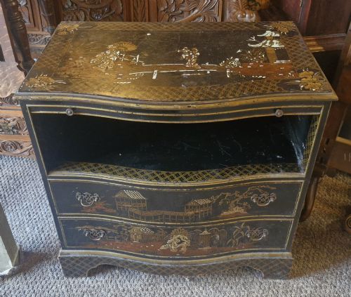 Lacquered 2 Drawer Chest.