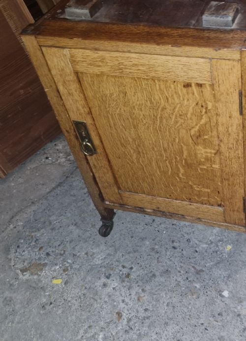 LARGE LIGHT OAK PEDESTAL PARTNERS DESK IN THE STYLE OF HEALS - ADDITIONAL PHOTO 10