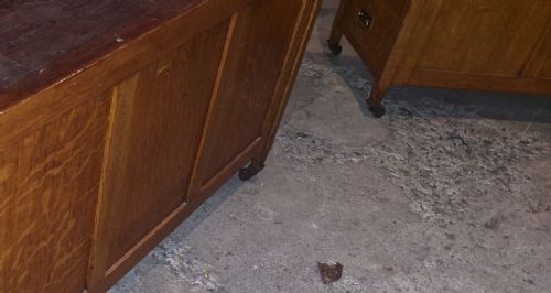 LARGE LIGHT OAK PEDESTAL PARTNERS DESK IN THE STYLE OF HEALS - ADDITIONAL PHOTO 12