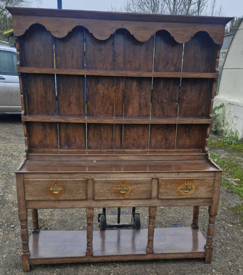 Regency Oak Pot Board Cottage Welsh Dresser.