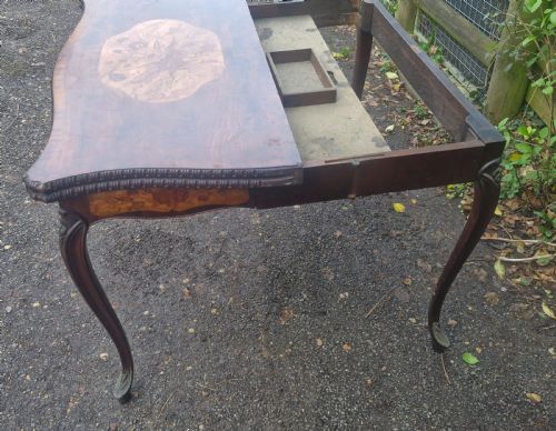 18TH CENTURY MAHOGANY CONCERTINA ACTION GAMES TABLE - ADDITIONAL PHOTO 7