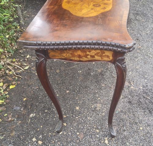 18TH CENTURY MAHOGANY CONCERTINA ACTION GAMES TABLE - ADDITIONAL PHOTO 14