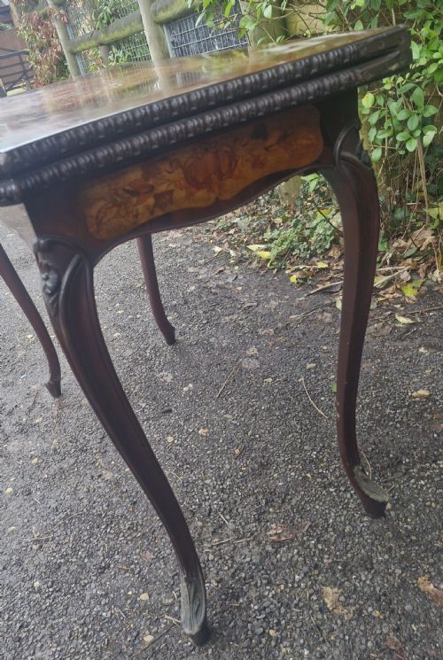 18TH CENTURY MAHOGANY CONCERTINA ACTION GAMES TABLE - ADDITIONAL PHOTO 16