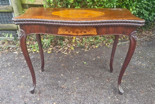 18TH CENTURY MAHOGANY CONCERTINA ACTION GAMES TABLE - ADDITIONAL PHOTO 17