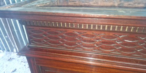 LARGE MAHOGANY LIBRARY BOOKCASE - ADDITIONAL PHOTO 3