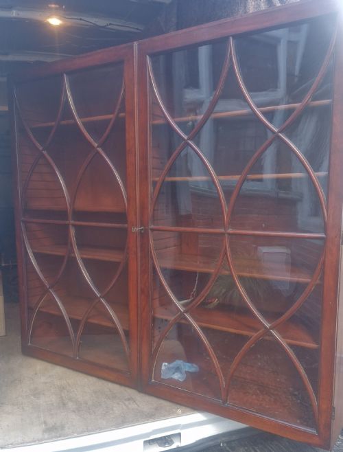 LARGE MAHOGANY LIBRARY BOOKCASE - ADDITIONAL PHOTO 19
