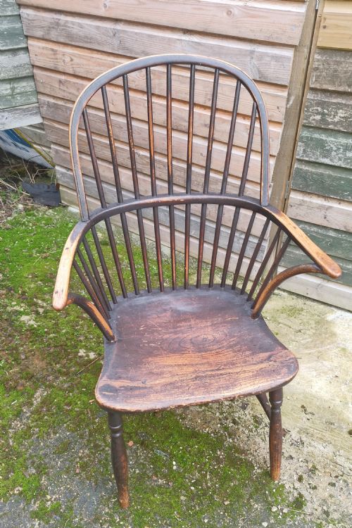 19th Century Stick Back Windsor Armchair.
