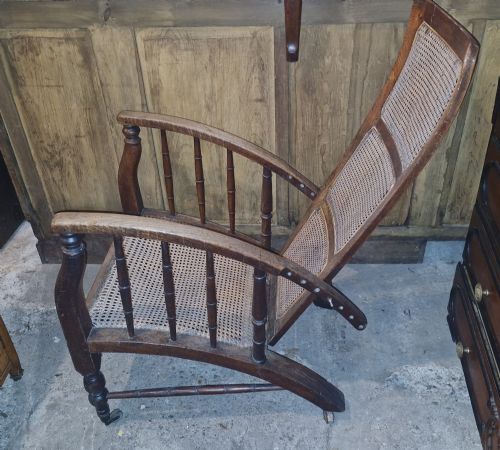 Oak Framed Armchair in the Style of a Phillip Webb Design for Morris & Co.
