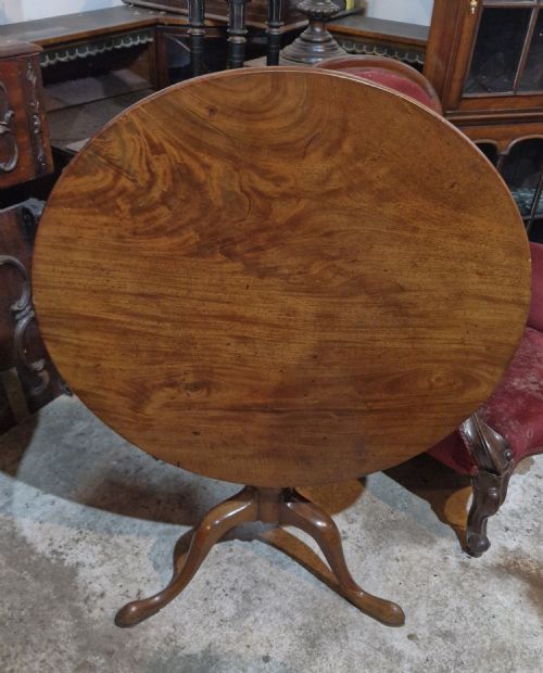 REGENCY MAHOGANY TRIPOD TABLE - ADDITIONAL PHOTO 4
