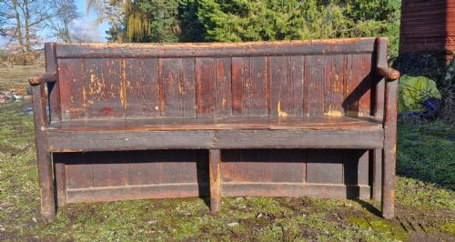 Georgian Rustic Tavern Bench