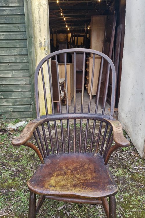 EARLY 19TH CENTURY WEST COUNTRY WINDSOR ARMCHAIR - ADDITIONAL PHOTO 5