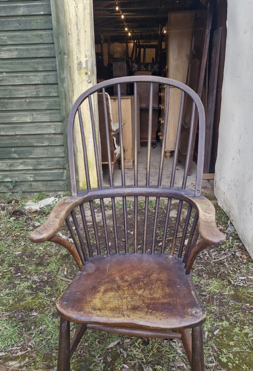 EARLY 19TH CENTURY WEST COUNTRY WINDSOR ARMCHAIR - ADDITIONAL PHOTO 6