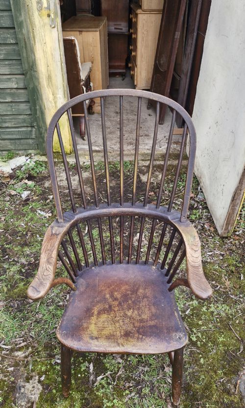 EARLY 19TH CENTURY WEST COUNTRY WINDSOR ARMCHAIR - ADDITIONAL PHOTO 7