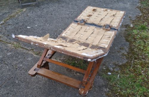 LATE VICTORIAN ADJUSTABLE CAMPAIGN BED WITH DETACHABLE LEGS - ADDITIONAL PHOTO 2