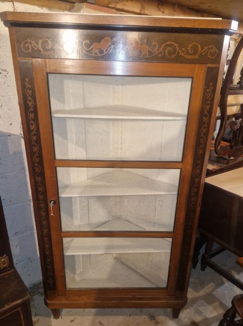 DANISH GLAZED CORNER CABINET - ADDITIONAL PHOTO 7