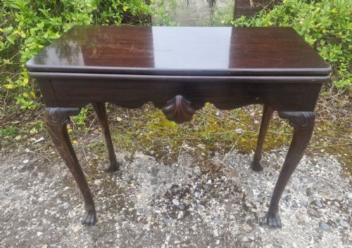 Early 19th Century Mahogany Irish Games Table.