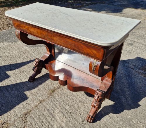 Marble Top Console Table