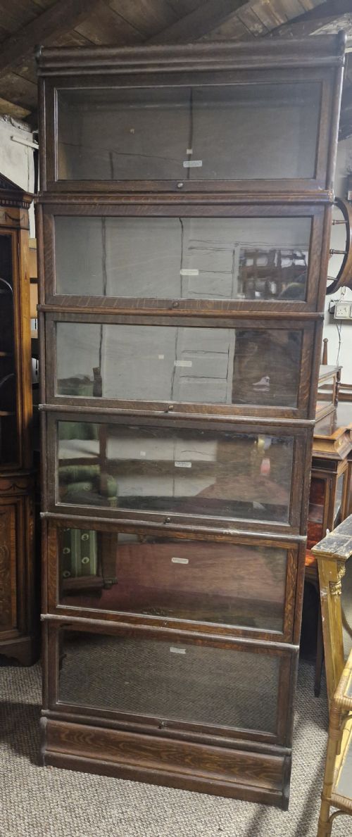Oak 6 Section Globe Wernicke Bookcase.