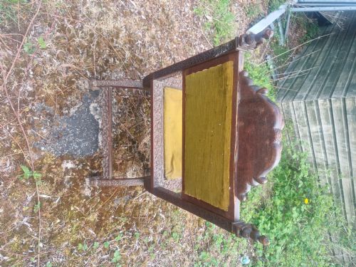 INTERESTING CARVED ANGLO INDIAN ARMCHAIR - ADDITIONAL PHOTO 10
