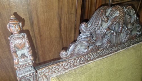 INTERESTING CARVED ANGLO INDIAN ARMCHAIR - ADDITIONAL PHOTO 12