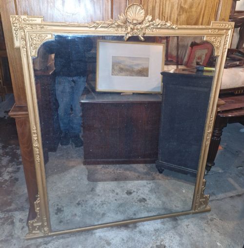 Victorian Overmantel Mirror.