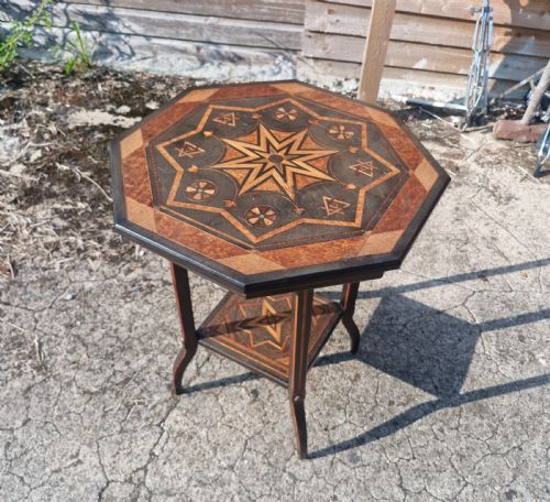 Victorian Inlaid Octagonal Occasional Table.