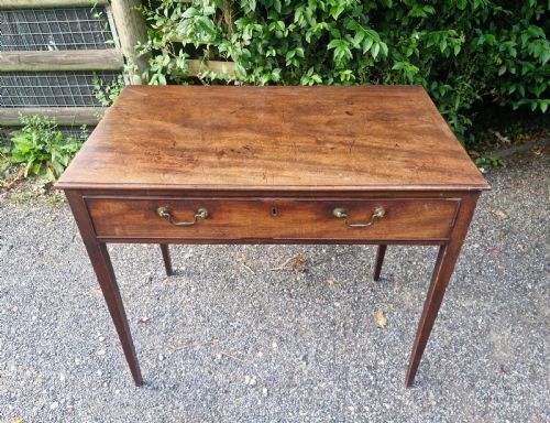 LATE GEORGIAN MAHOGANY SIDE TABLE - ADDITIONAL PHOTO 1