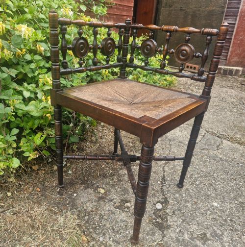 Corner Armchair in the Manner of Liberty's.