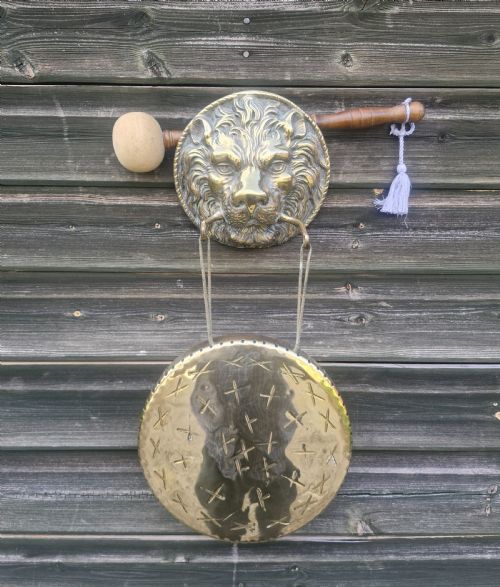 Wall Mounted Brass Dinner Gong.