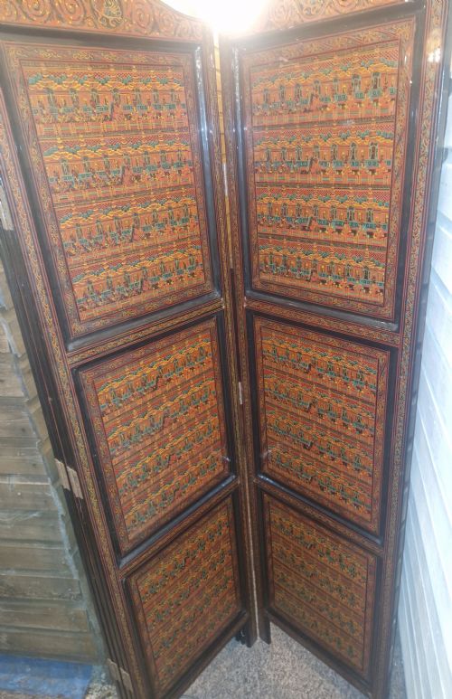 BURMESE LACQUERED SCREEN - ADDITIONAL PHOTO 10