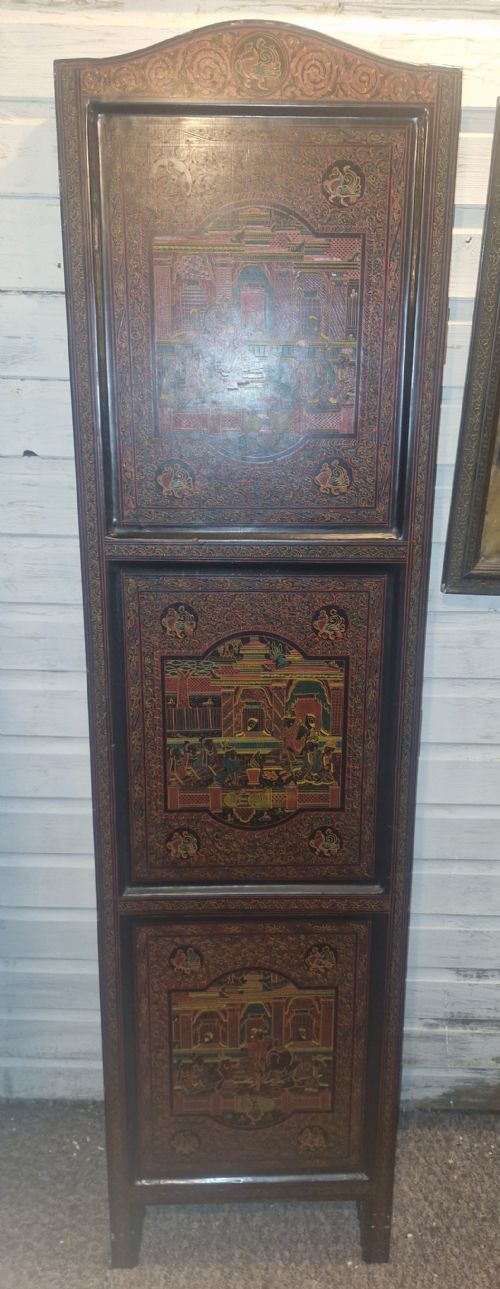 BURMESE LACQUERED SCREEN - ADDITIONAL PHOTO 13