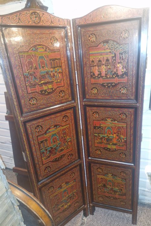 BURMESE LACQUERED SCREEN - ADDITIONAL PHOTO 15
