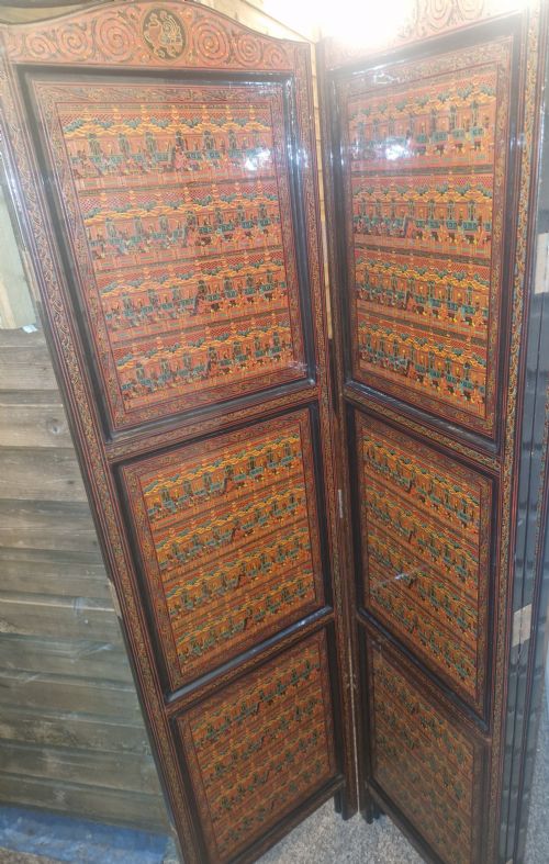 BURMESE LACQUERED SCREEN - ADDITIONAL PHOTO 19