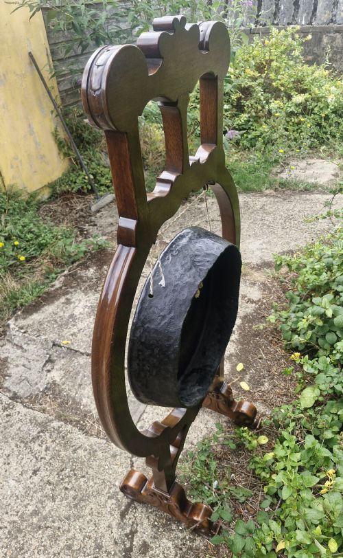 LARGE LATE VICTORIAN DINNER GONG - ADDITIONAL PHOTO 3