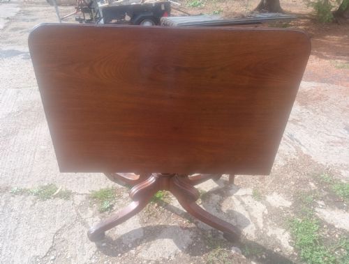 REGENCY MAHOGANY DOUBLE PEDESTAL DINING TABLE WITH EXTRA LEAF - ADDITIONAL PHOTO 8