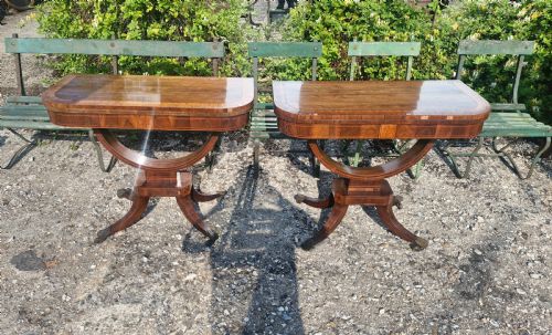 PAIR OF REGENCY INLAID TEAGAMES TABLES - ADDITIONAL PHOTO 16