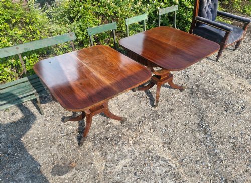 PAIR OF REGENCY INLAID TEAGAMES TABLES - ADDITIONAL PHOTO 18