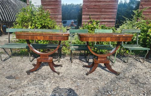 PAIR OF REGENCY INLAID TEAGAMES TABLES - ADDITIONAL PHOTO 20