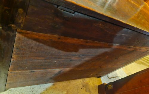 GEORGIAN PANELLED OAK MULE CHEST - ADDITIONAL PHOTO 3